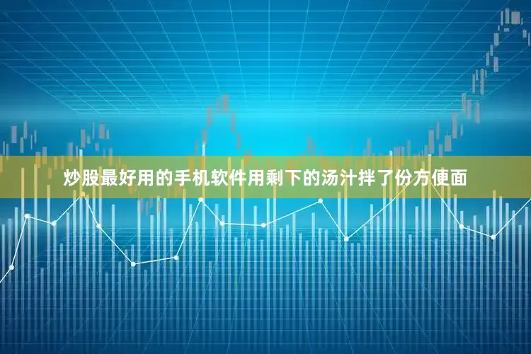 炒股最好用的手机软件用剩下的汤汁拌了份方便面