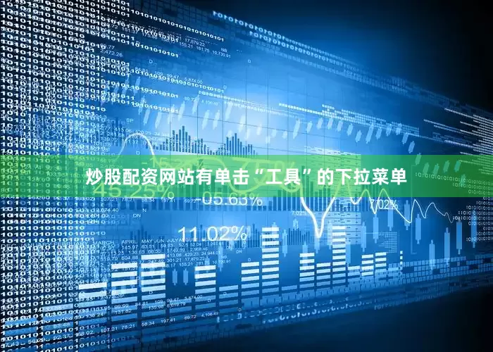 炒股配资网站有单击“工具”的下拉菜单